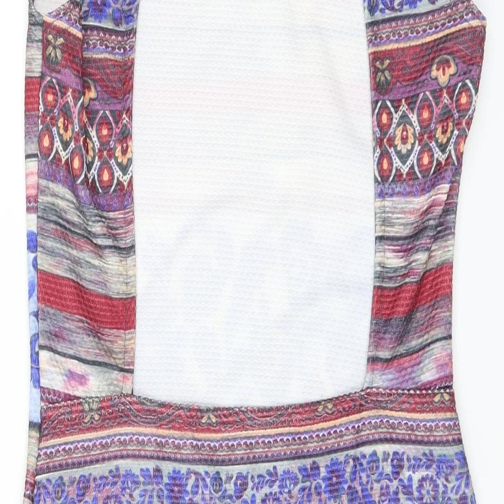 Kiah Womens Multicoloured Floral Bodycon Size 12