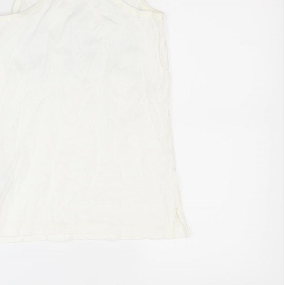 Gap Girls White Basic Tank Size 8 Years