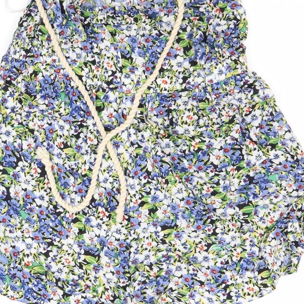 B soul Womens Multicoloured Floral Shorts One-Piece Size S