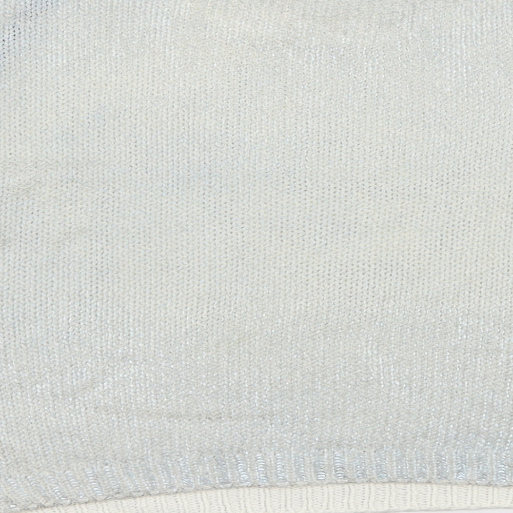 H&M Girls Blue Knit Pullover Jumper Size 11-12 Years
