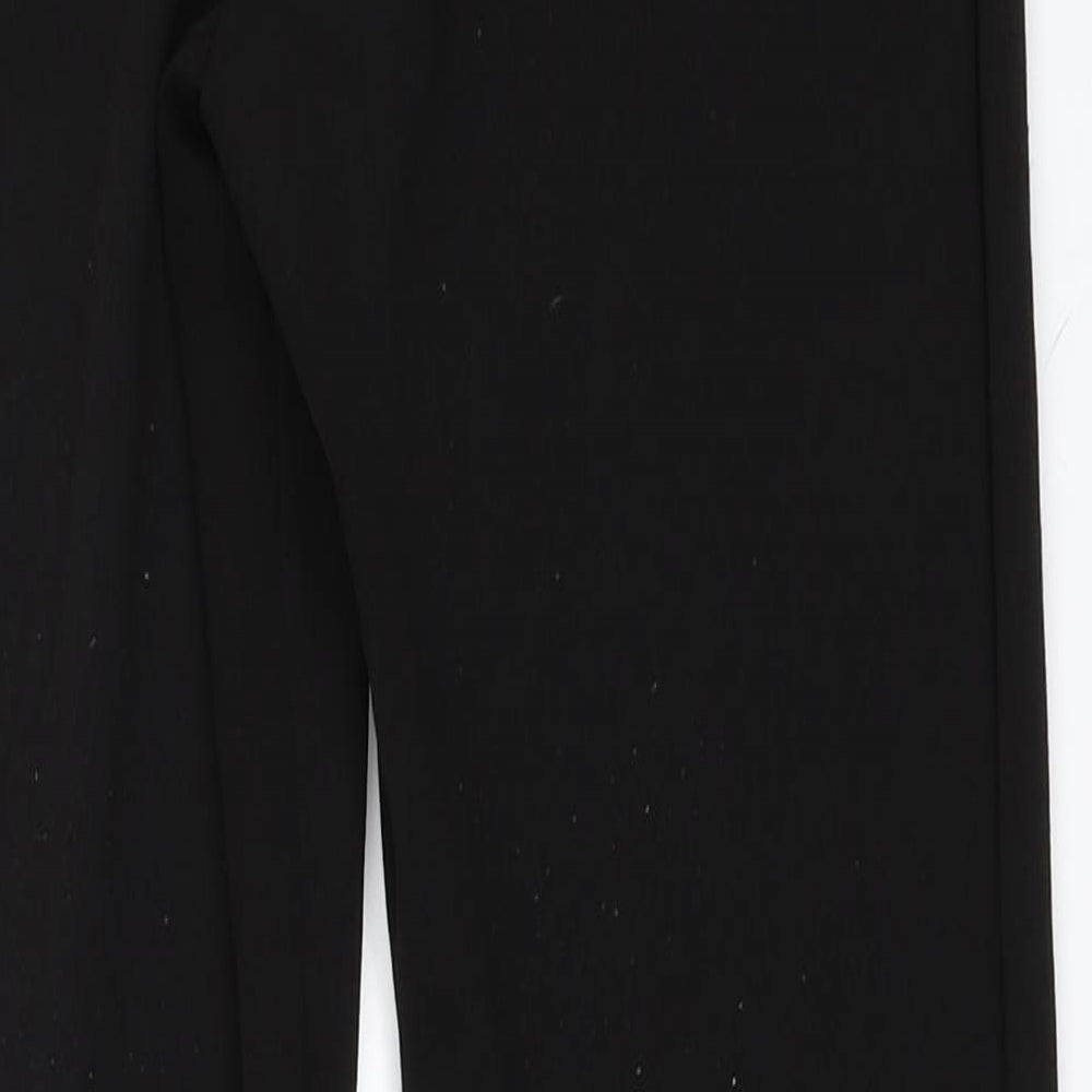 PRETTYLITTLETHING Womens Black Carrot Trousers Size 8 L30 in