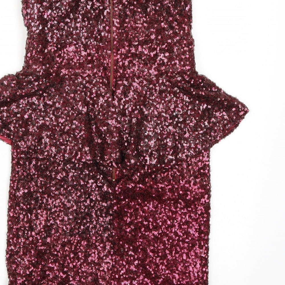 Mismo Womens Purple A-Line Size 8