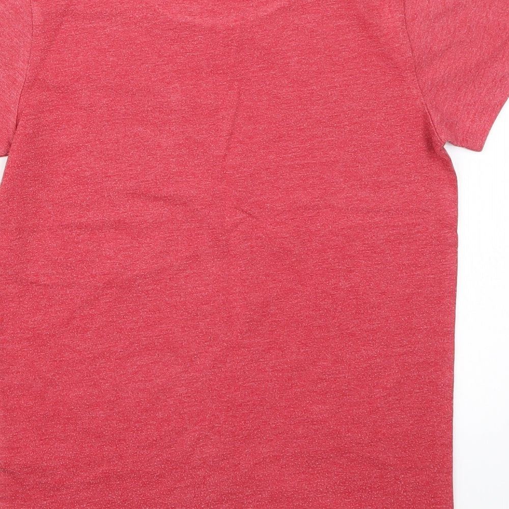 Next Boys Red Basic T-Shirt Size 7 Years