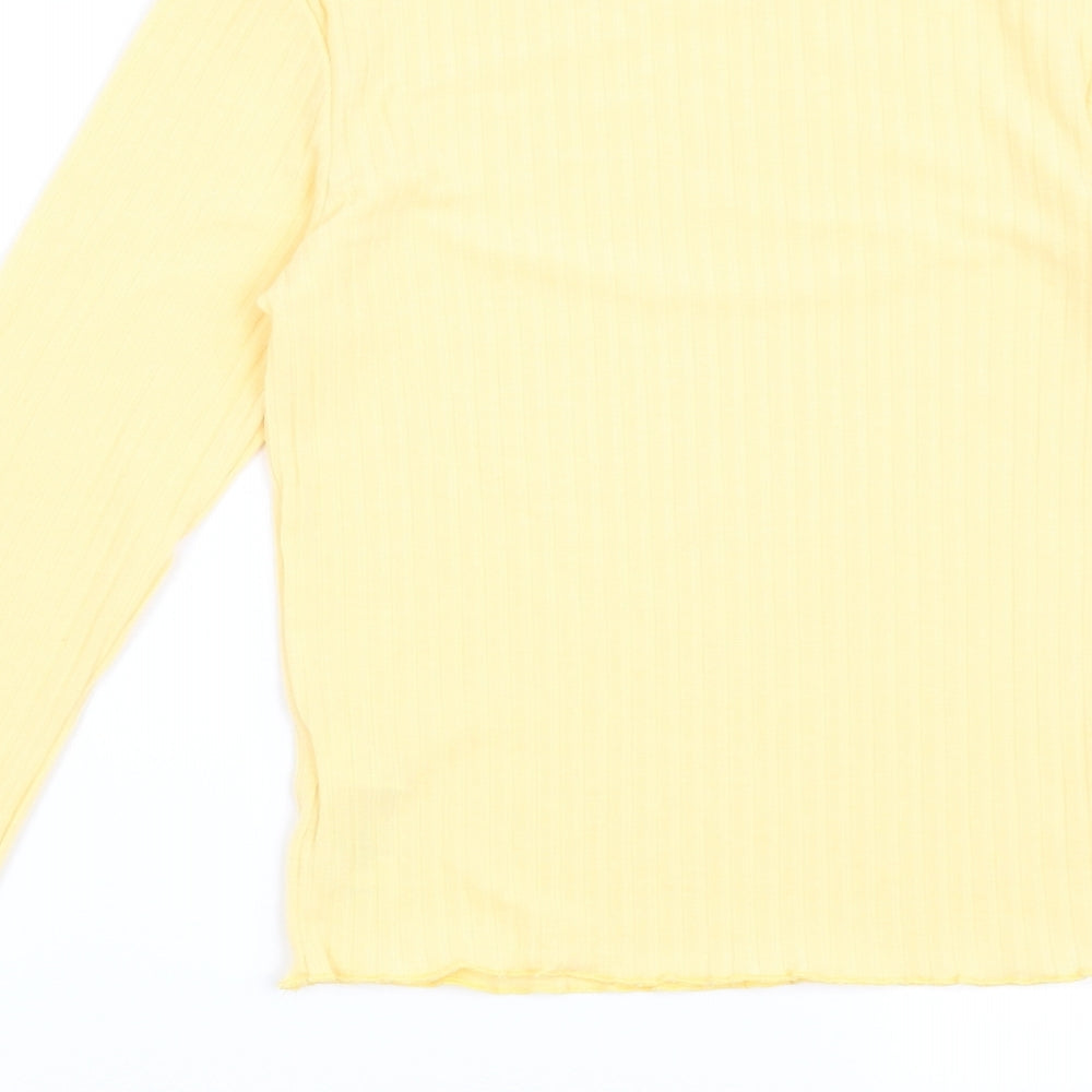 New Look Womens Yellow Basic Blouse Size 6