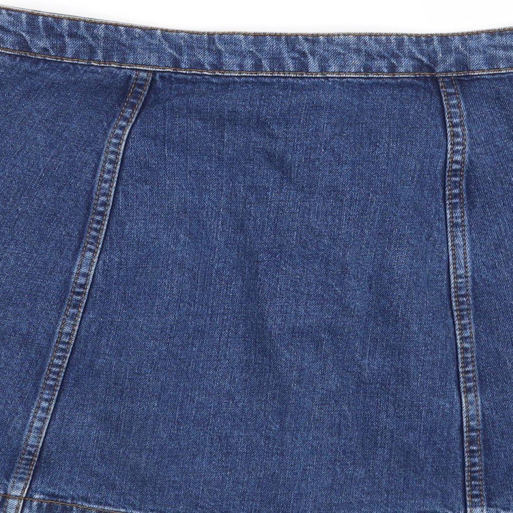 Topshop Womens Blue Maxi Skirt Size 28 in