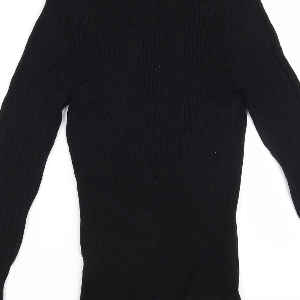 New Look Womens Black Pullover Jumper Size 8