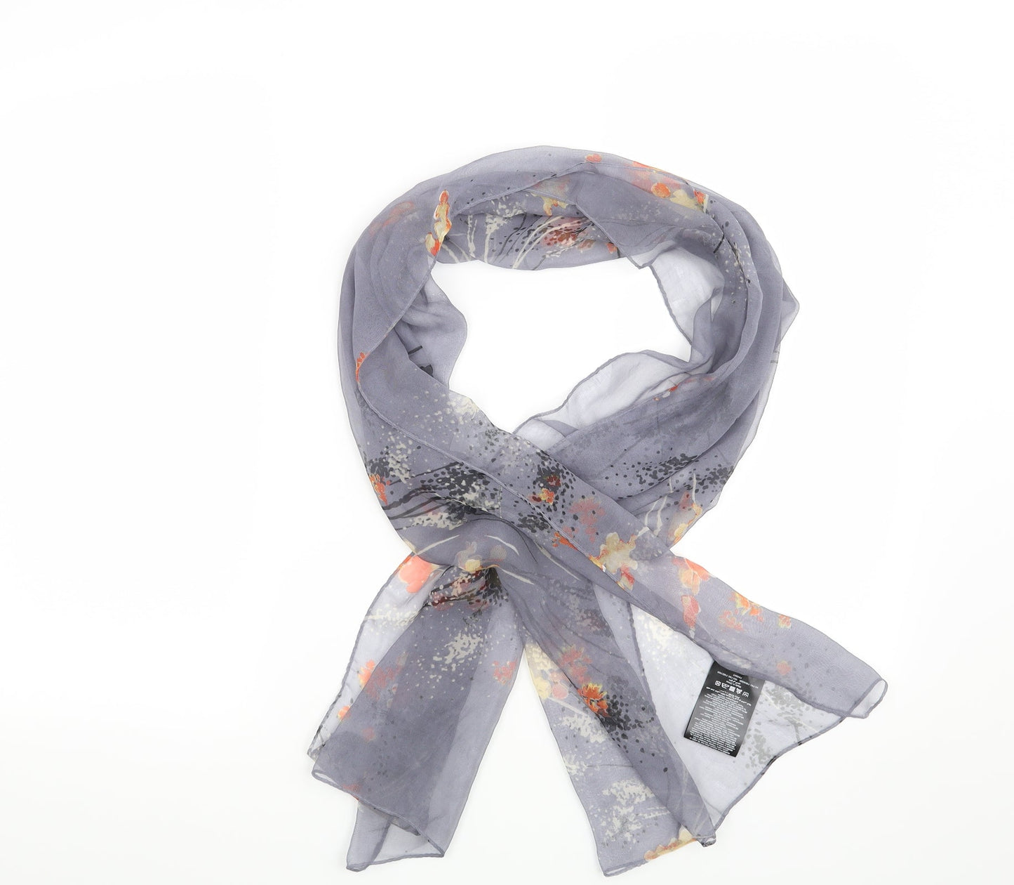 Avon Womens Grey Floral Scarf