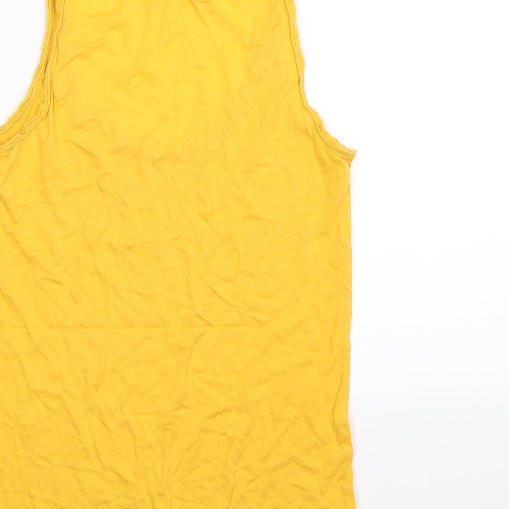 New Look Womens Yellow Basic Tank Size S