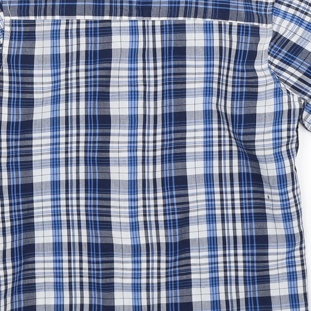 not guilty Boys Blue Check Basic Button-Up Size 3-4 Years