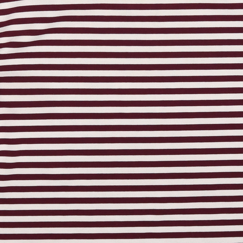 Gap Womens Red Striped Pullover Jumper Size XS - frill sleeve
