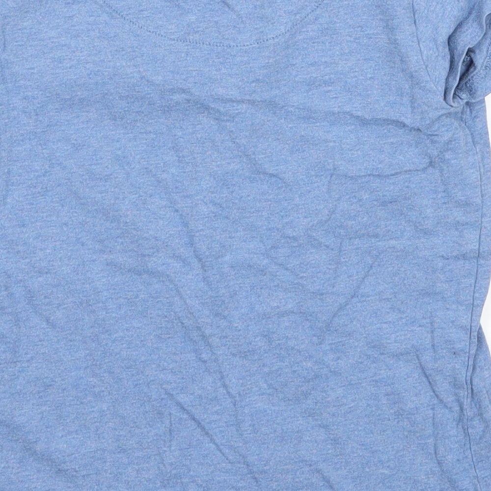 NEXT Girls Blue Basic T-Shirt Size 7 Years - graphic