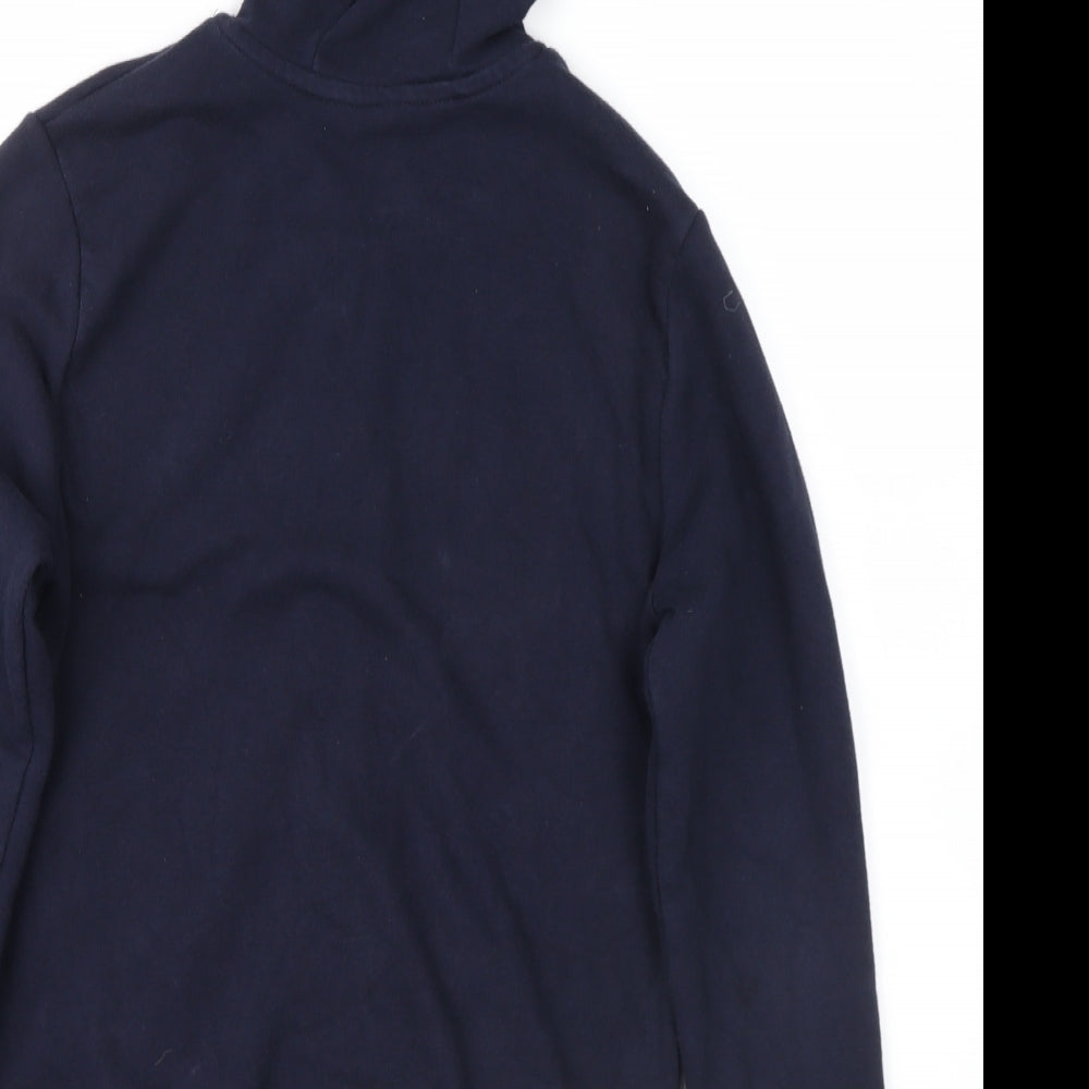 scare Girls Blue Full Zip Hoodie Size 12-13 Years