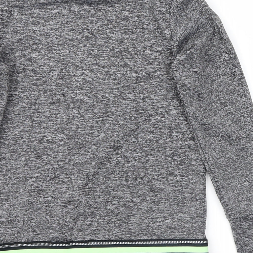 George Boys Grey Striped Pullover Sweatshirt Size 8-9 Years - believe