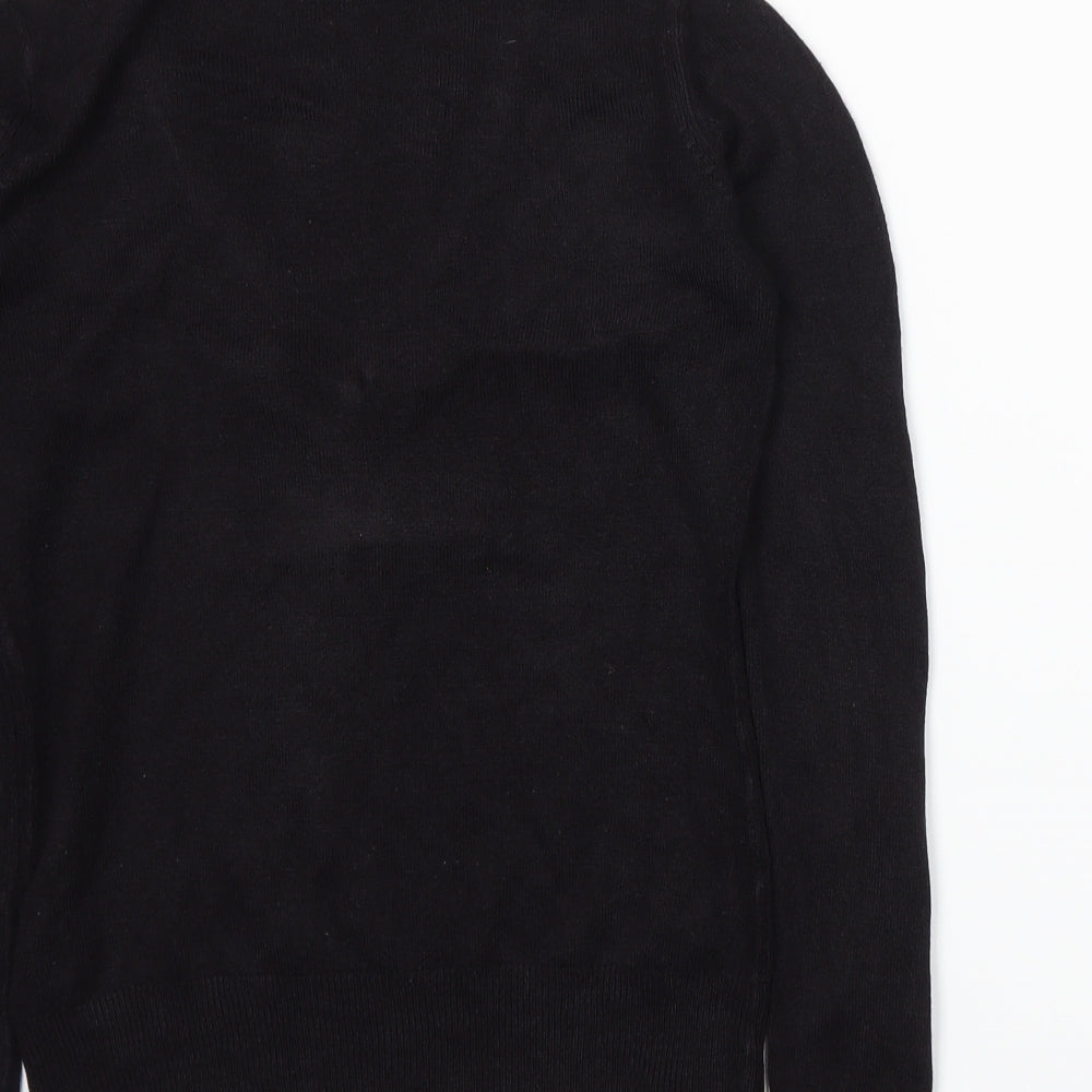 MK One Womens Black Knit Pullover Jumper Size S