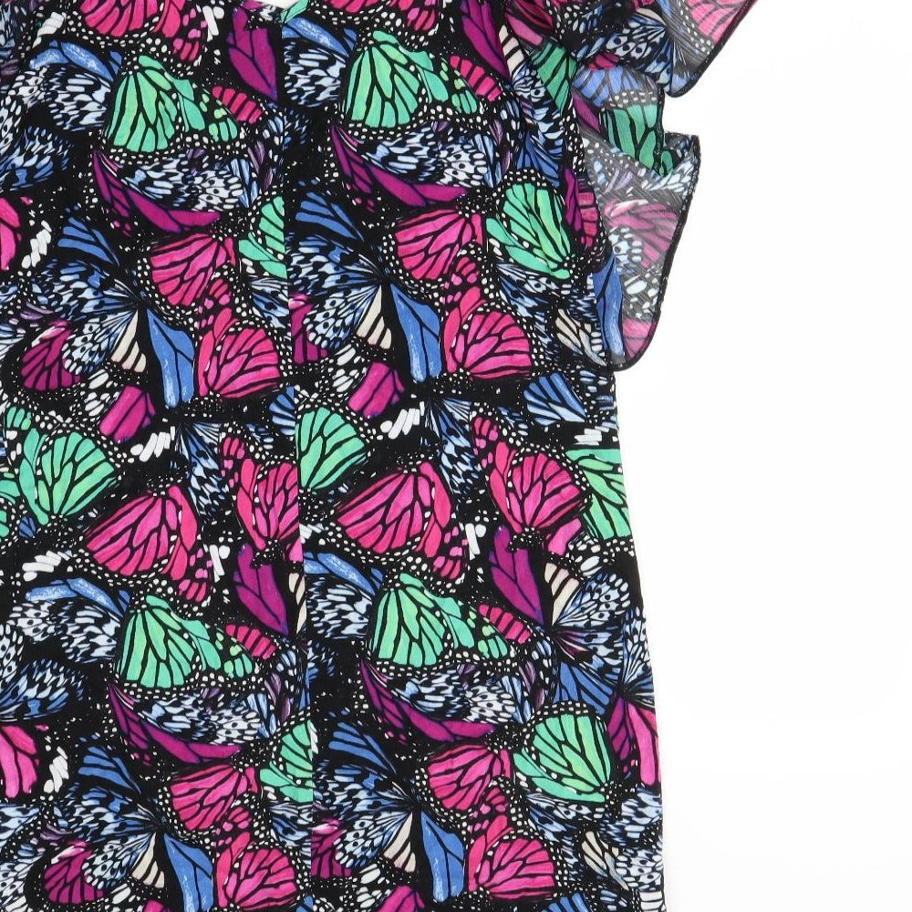 George Womens Multicoloured Animal Print Fit & Flare Size 10