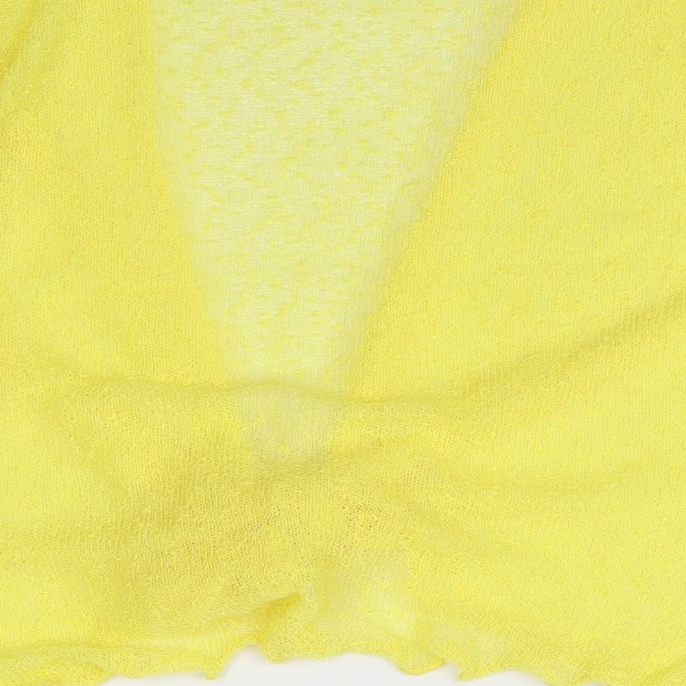 Simply Stockshop Womens Yellow Cape Jumper Size M