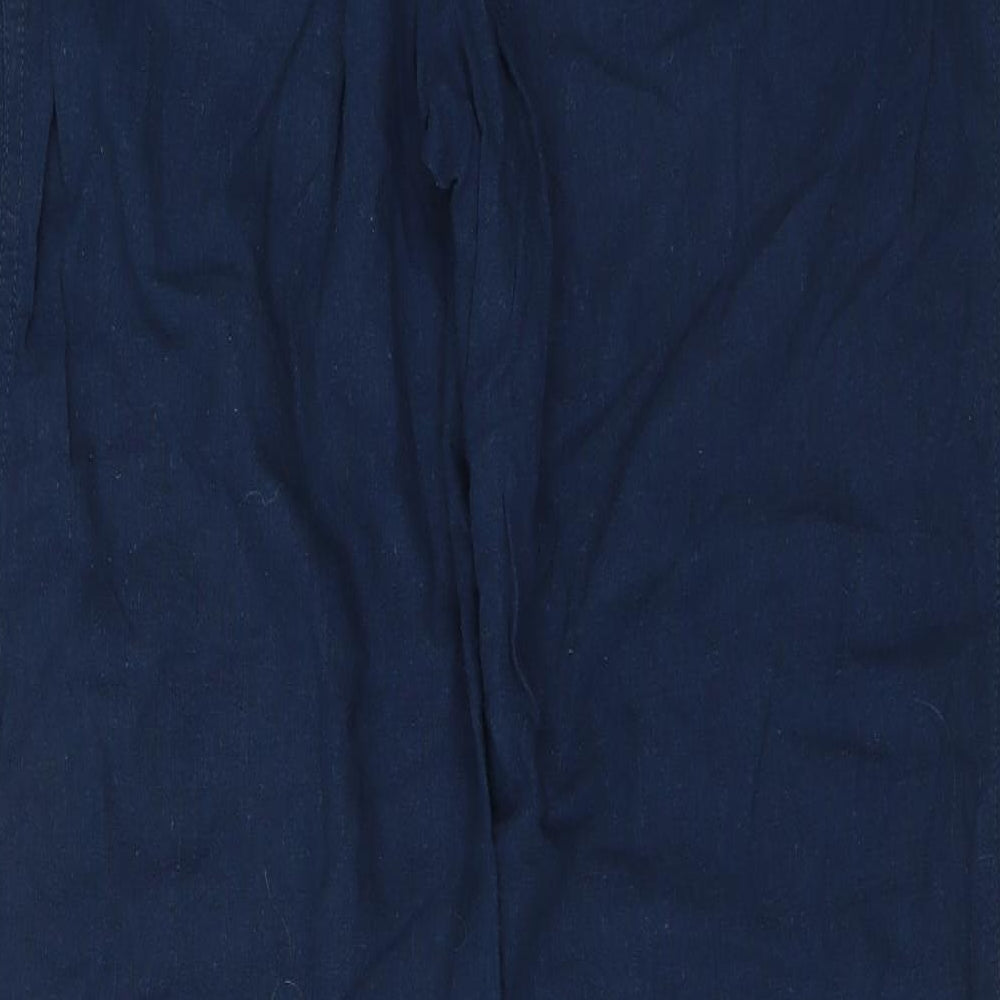 Tom Franks Womens Blue Trousers Size 14 L31 in