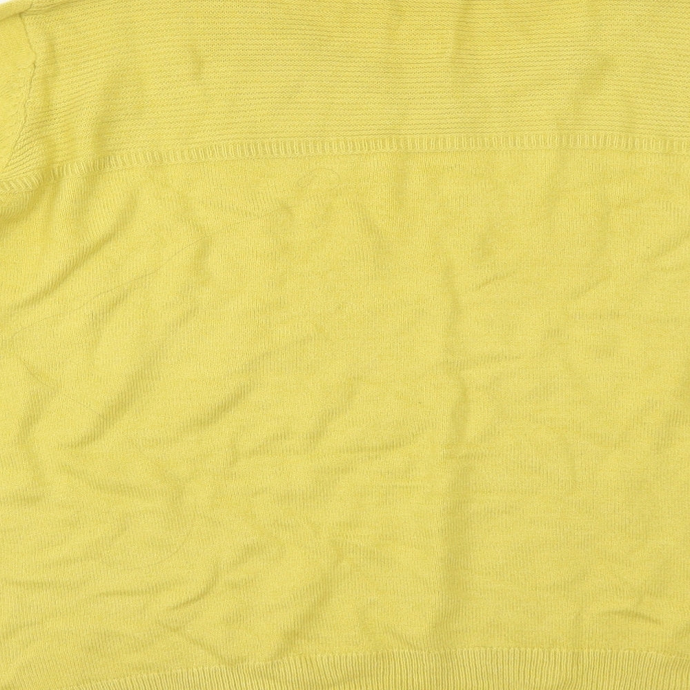 Marks & Spencer Womens Yellow Pullover Jumper Size 18