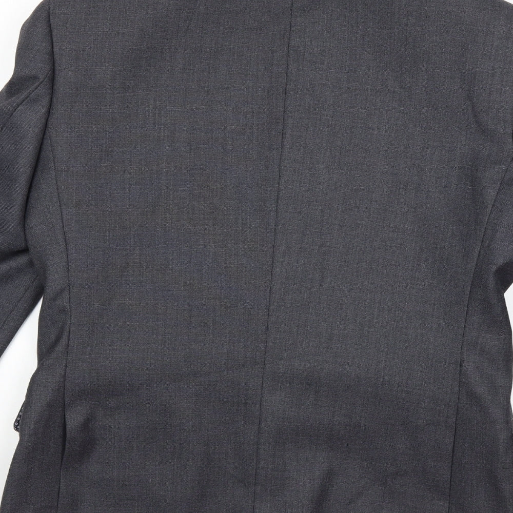 Red Herring Mens Grey Jacket Suit Jacket Size 36