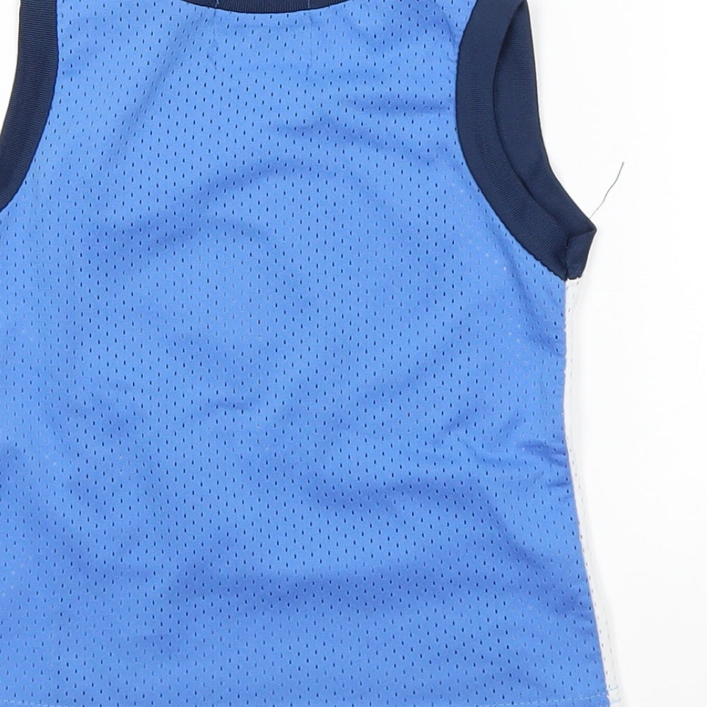 Preworn Boys Blue Basic Tank Size 2 Years