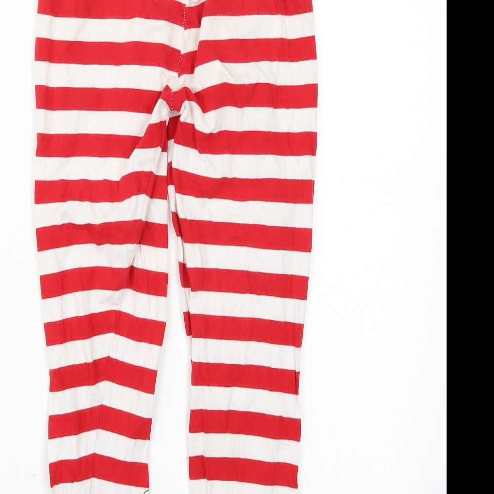 Primark Girls Red Striped Pyjama Pants Size 8-9 Years