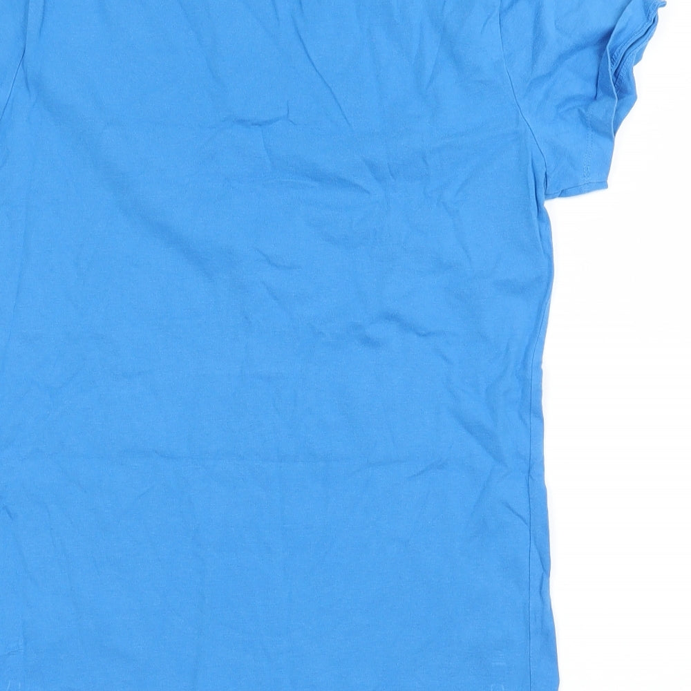 Blue Zoo Girls Blue Basic T-Shirt Size 13-14 Years