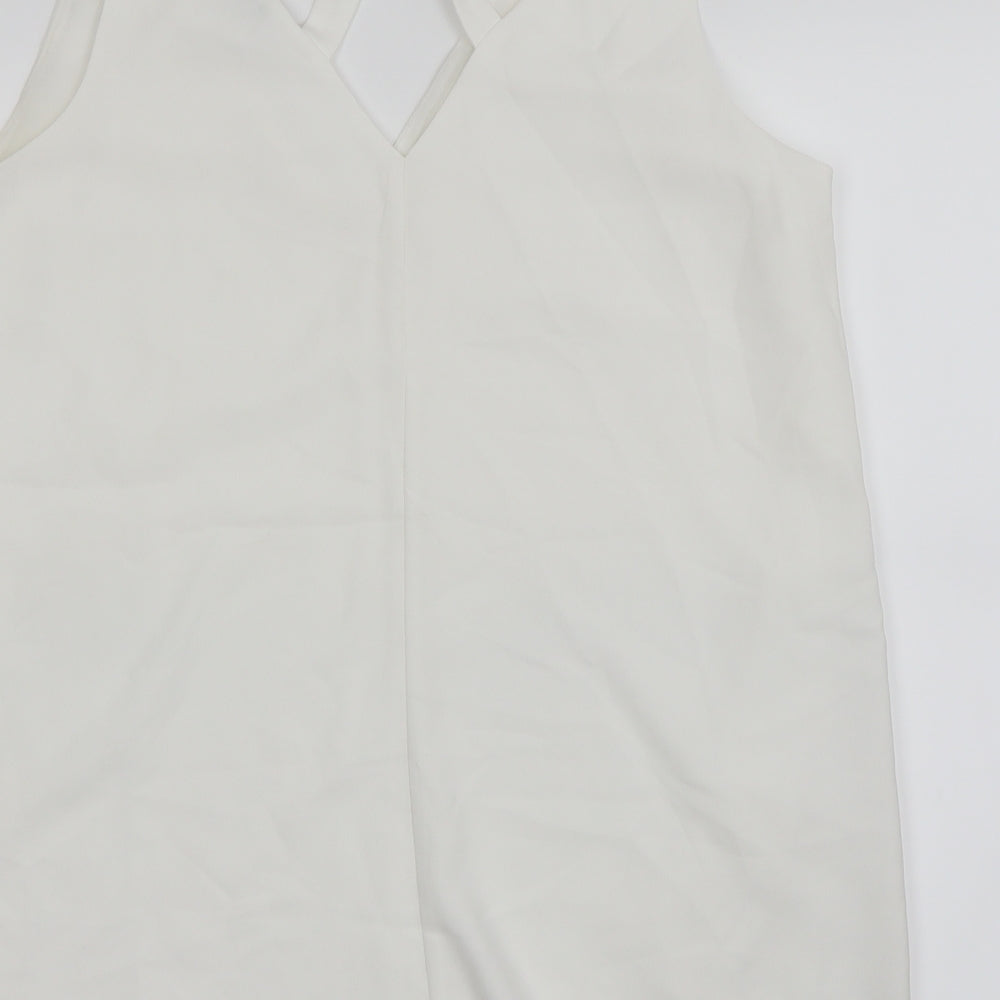 River Island Womens White Basic Blouse Size 12