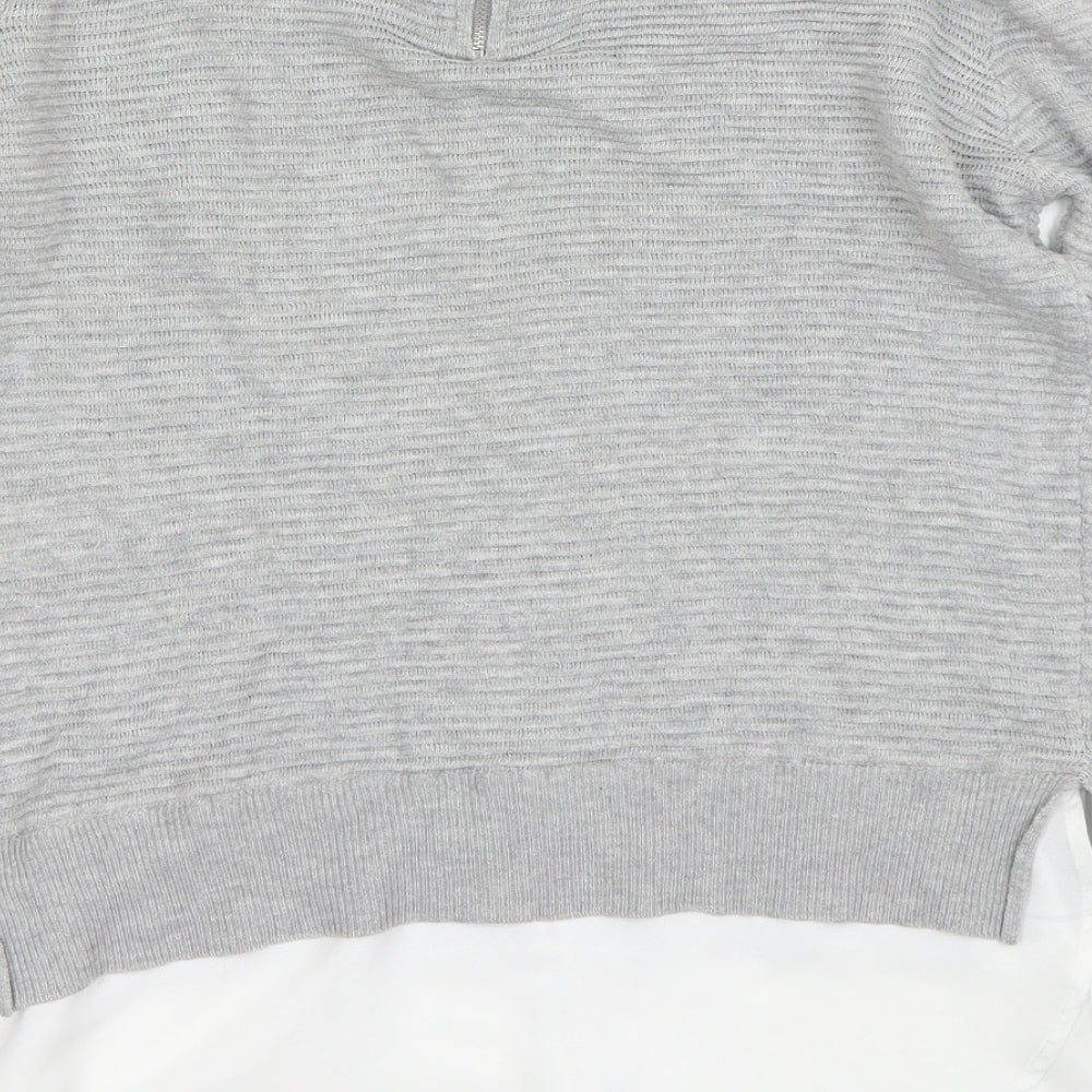 Primark Womens Grey Pullover Jumper Size S