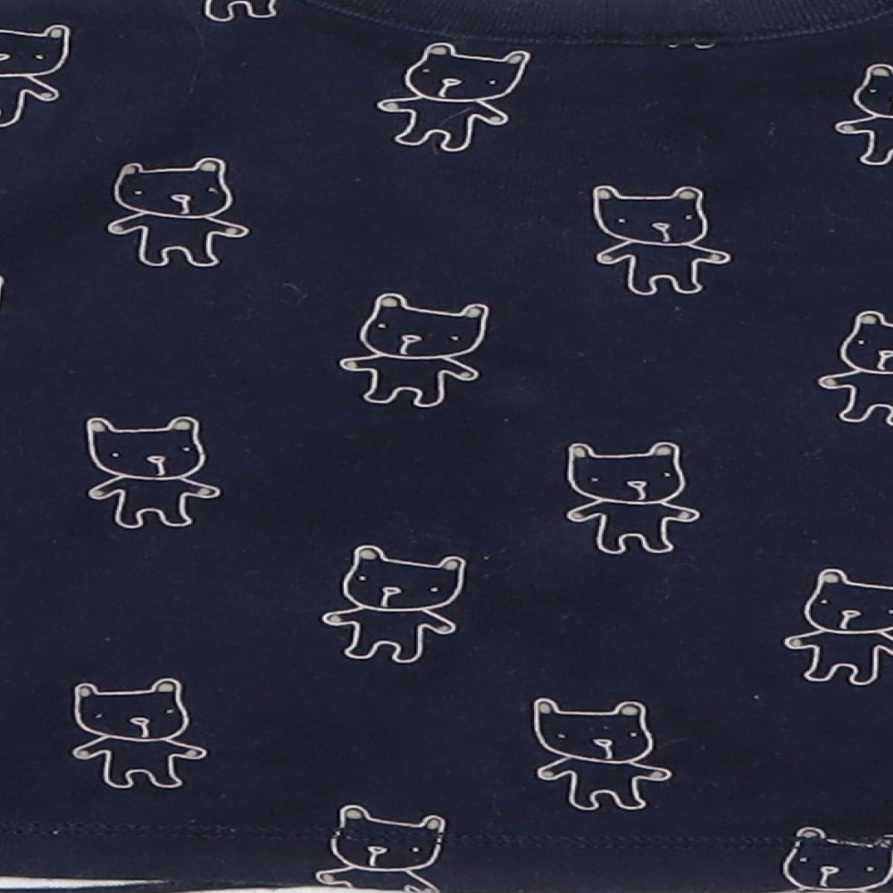 Preworn Blue Basic Button-Up Size 0-3 Months