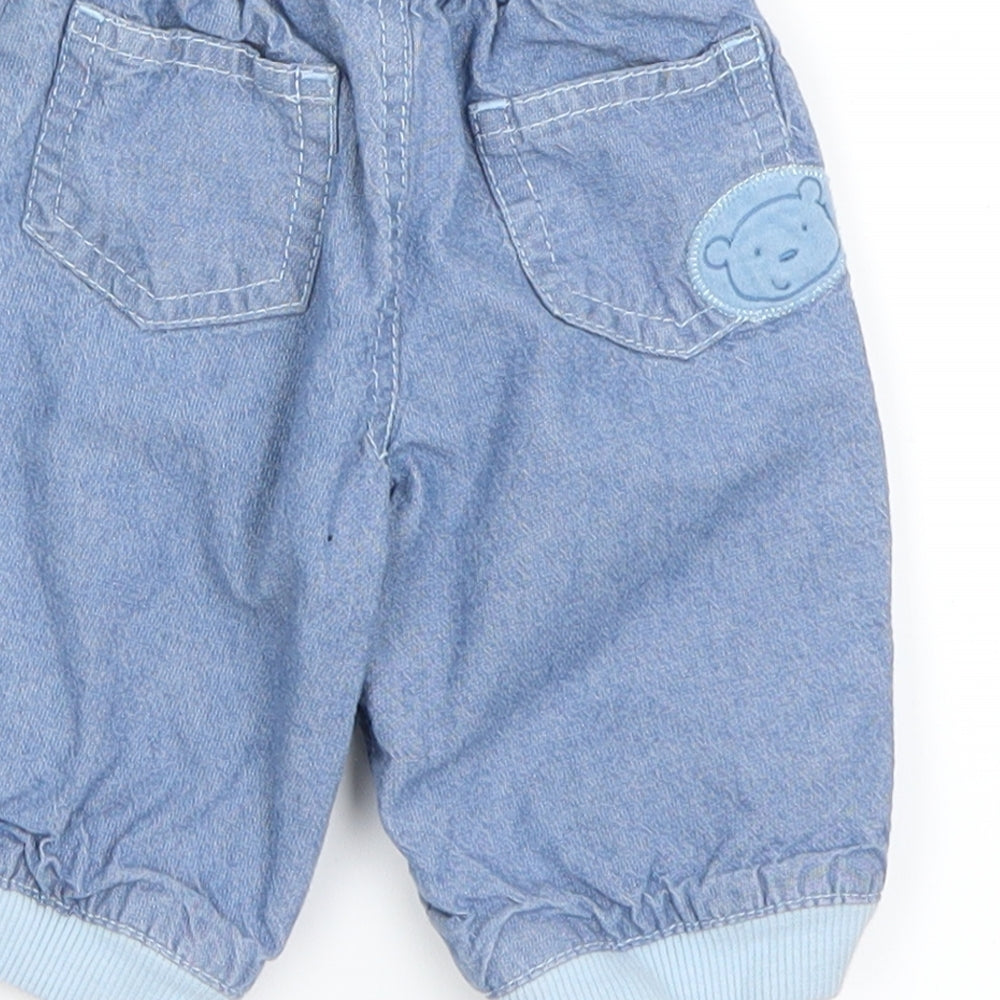 Preworn Boys Blue Trousers Outfit/Set Size 0-3 Months