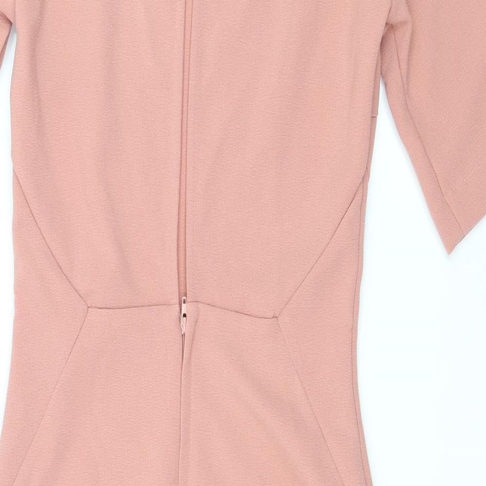 H&M Womens Pink A-Line Size 6 - Open back