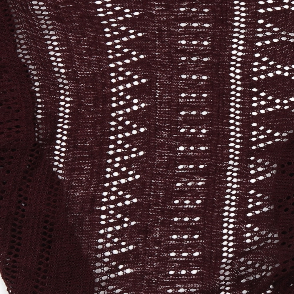 Evie Womens Red Cardigan Jumper Size 12