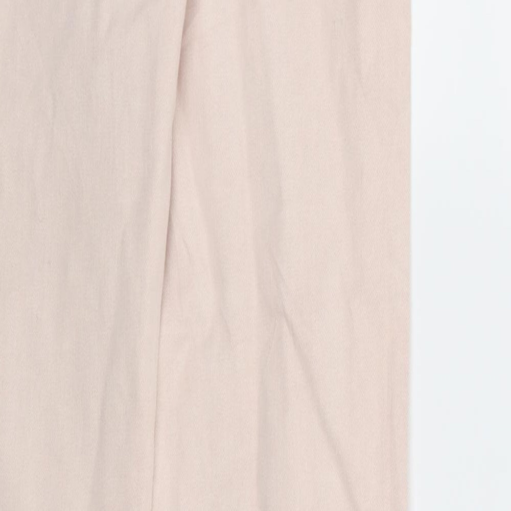 Zara Womens Pink Denim Skinny Jeans Size 12 L30 in