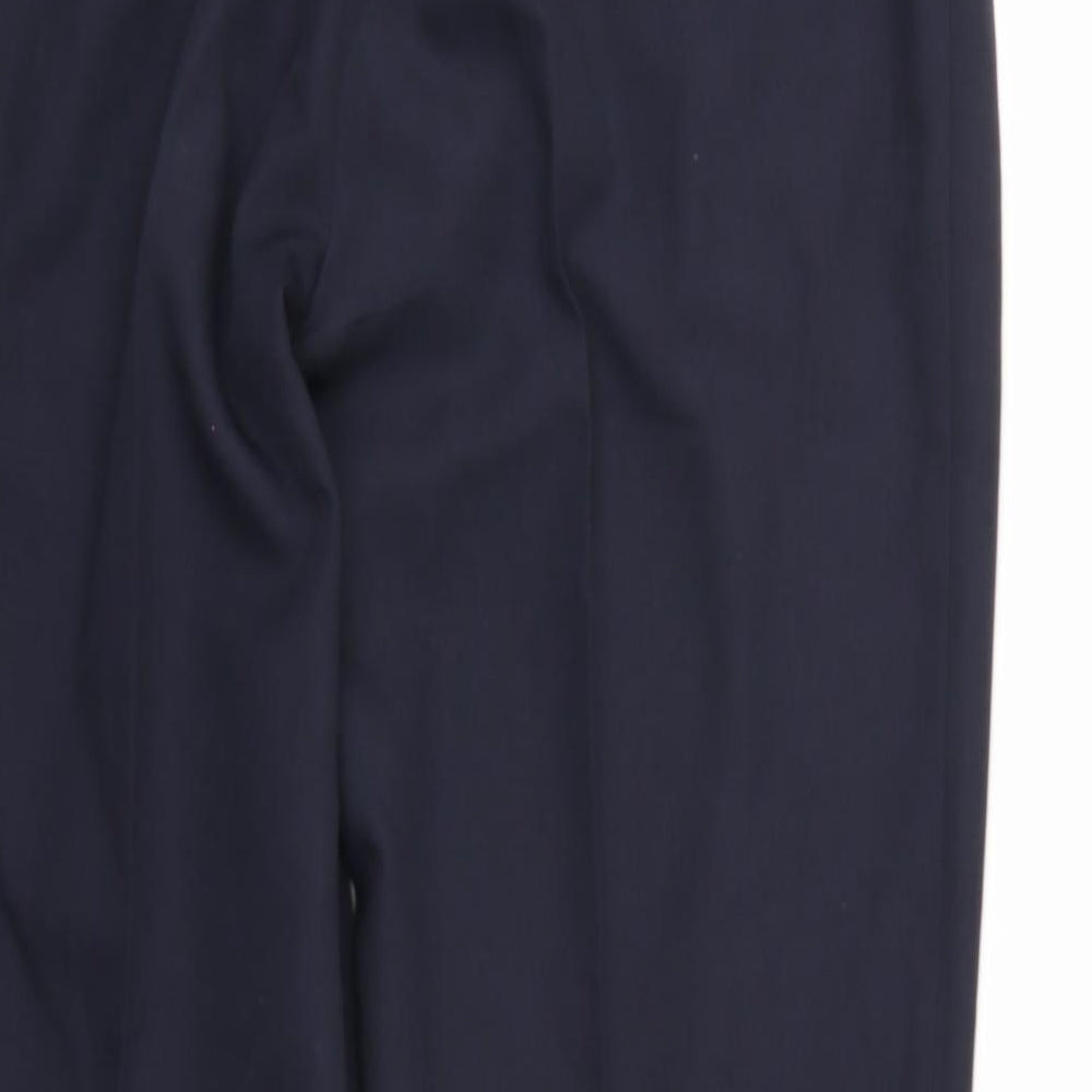 Oliver Stead Mens Blue Rayon Trousers L29 in