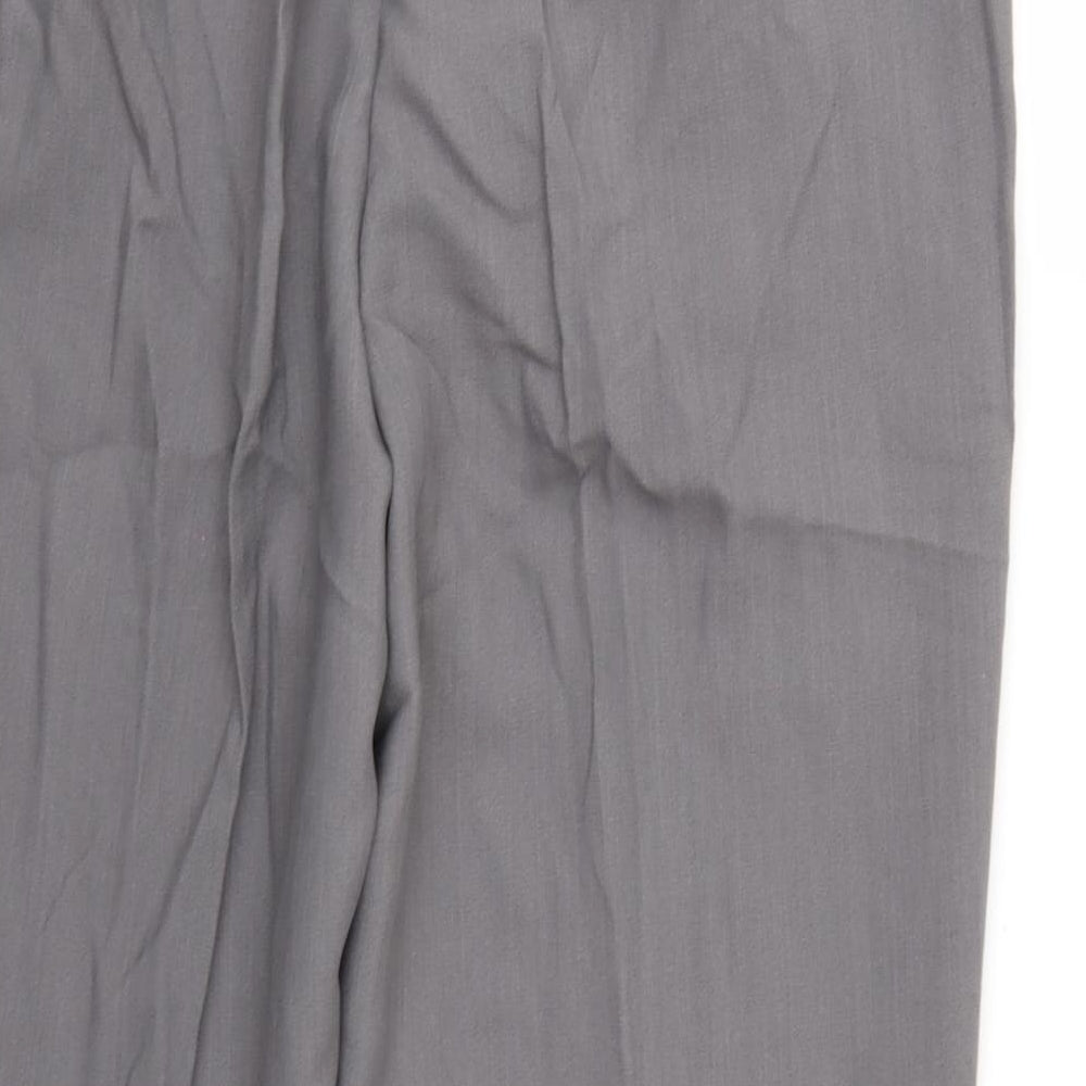 Special Collection Womens Grey Rayon Trousers Size 18 L24 in
