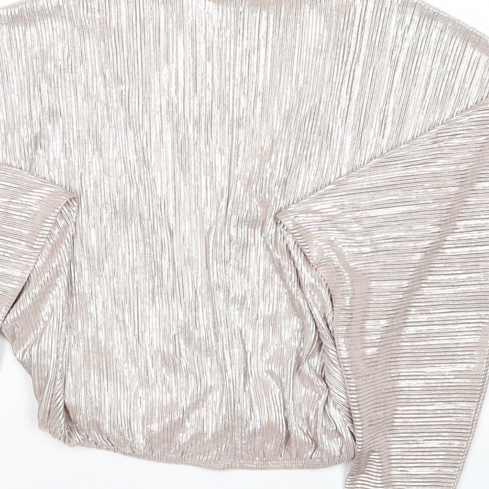 ASOS Womens Gold Tunic Blouse Size 2