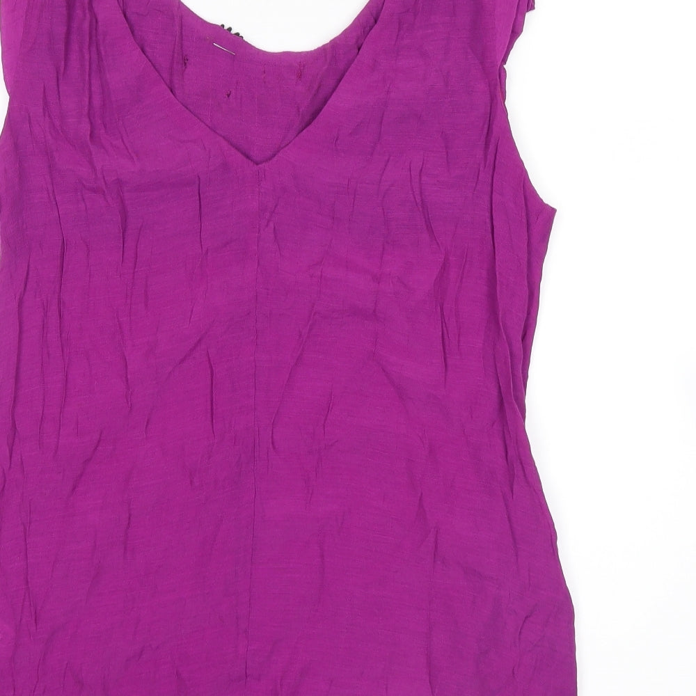 River Island Womens Purple Basic Blouse Size 10