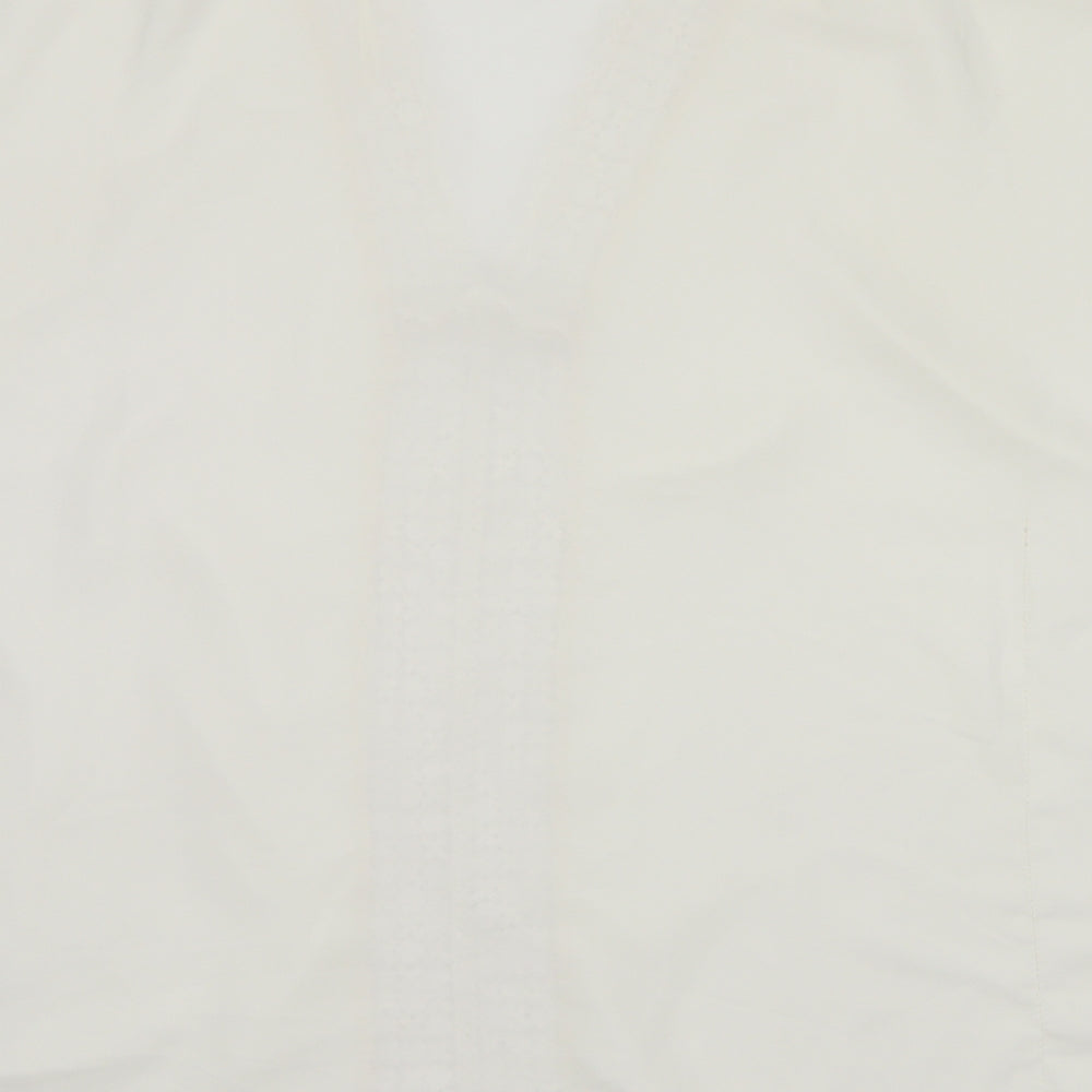 George Womens White Basic Blouse Size 10