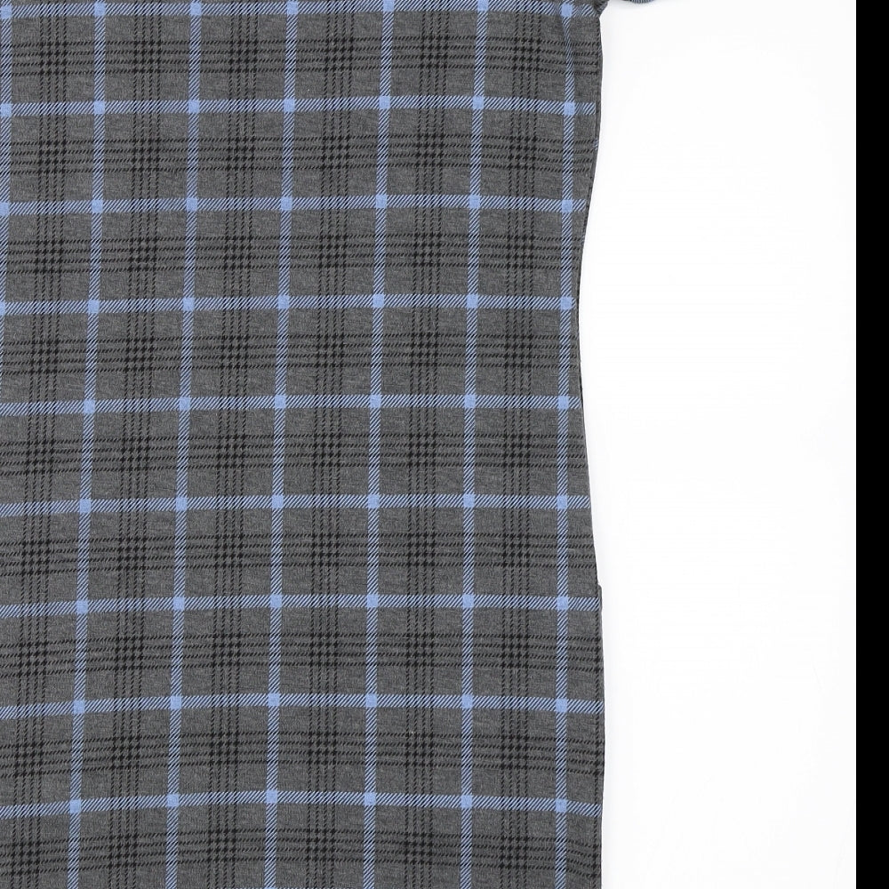 Select Womens Grey Check Bodycon Size 12