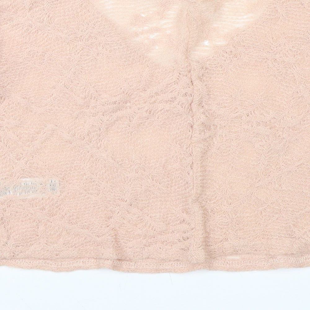 Miss Selfridge Womens Pink Pullover Jumper Size 4