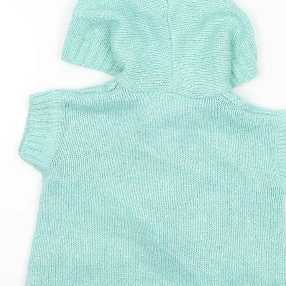 Little Lass Girls Green Jacket Size 3-6 Months