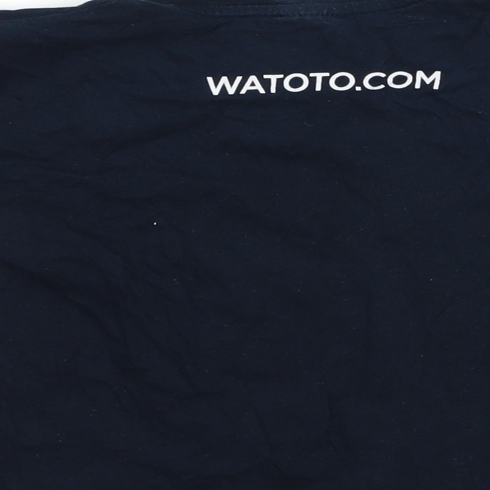 B&C collection Boys Blue Basic T-Shirt Size 11-12 Years - slogan