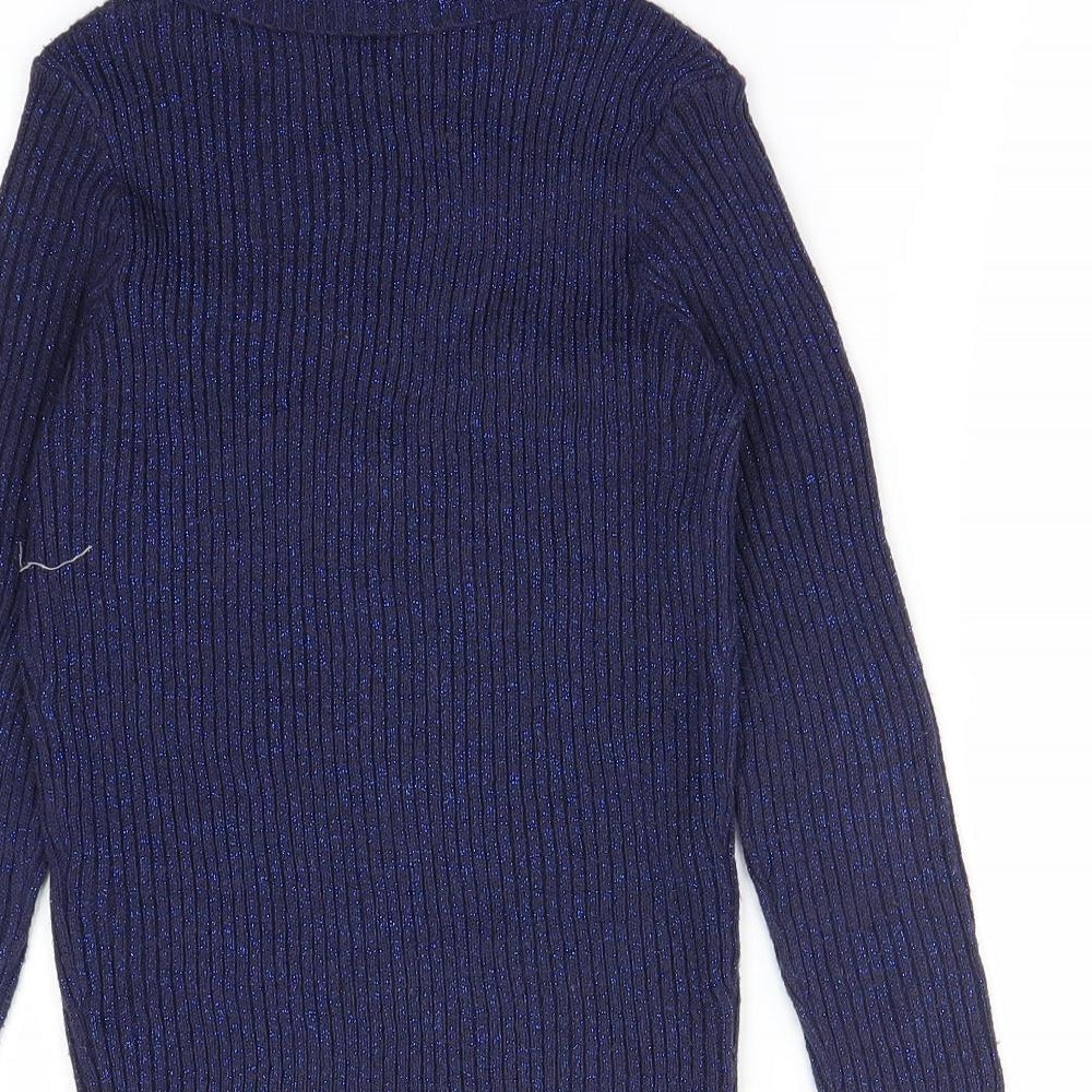 TU Girls Blue Pullover Sweatshirt Size 7 Years