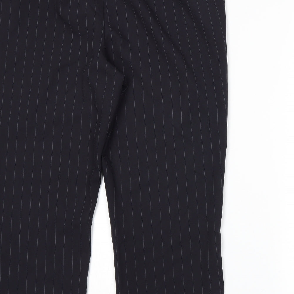 Bonmarché Womens Blue Striped Trousers Size 18 L22 in