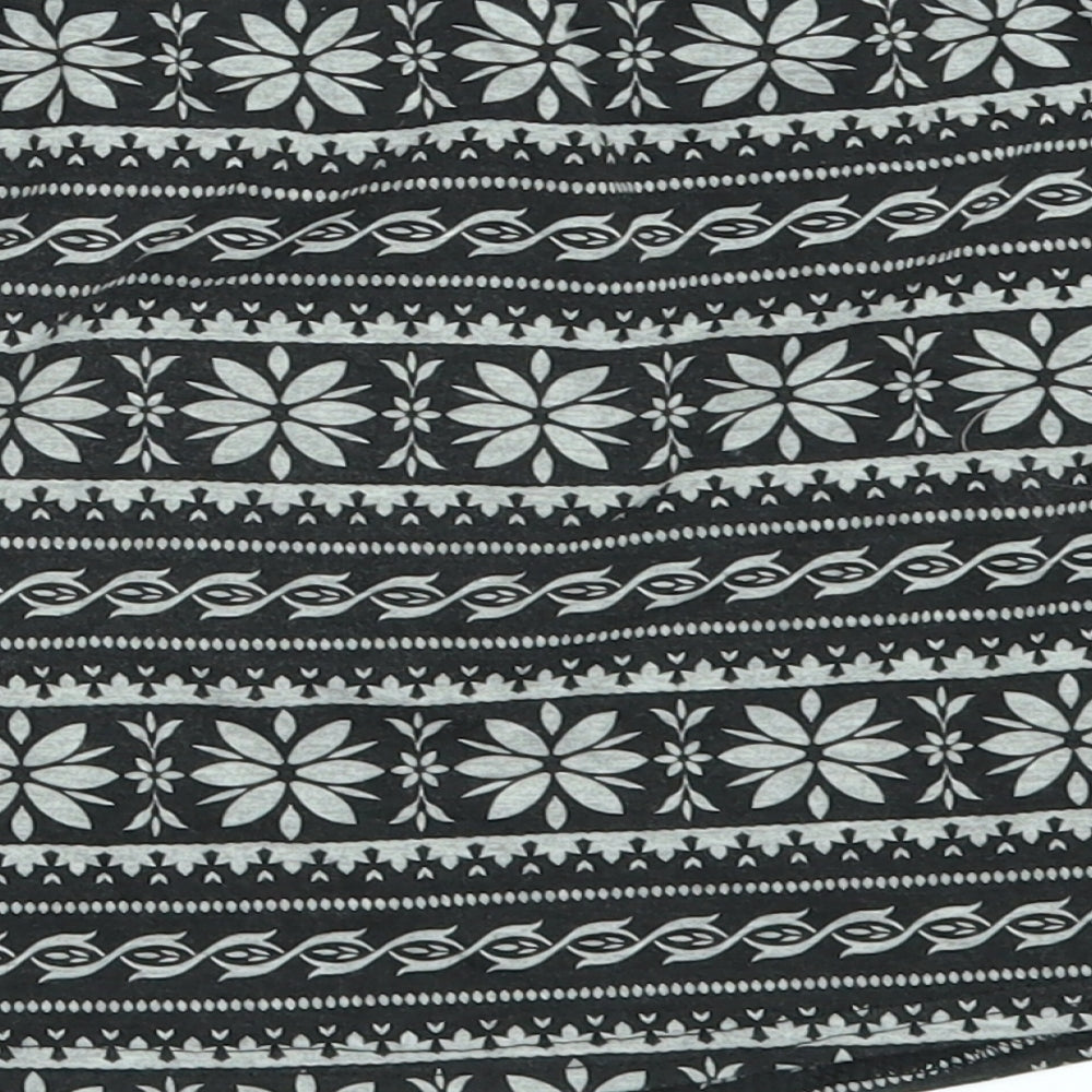 Young Dimension Girls Black Geometric Mini Skirt Size 9-10 Years