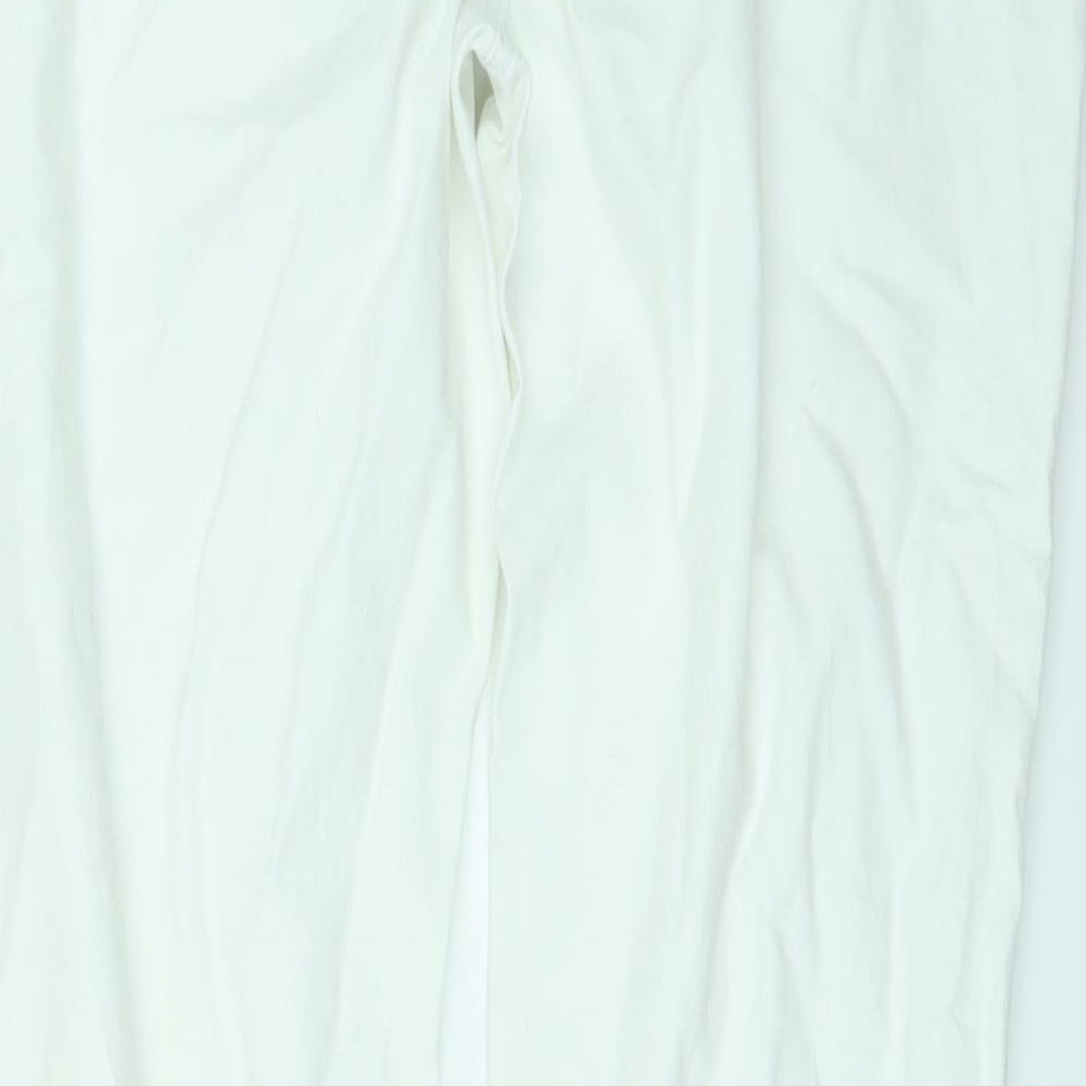 NEXT Womens White Skinny Jeans Size 12 L27 in