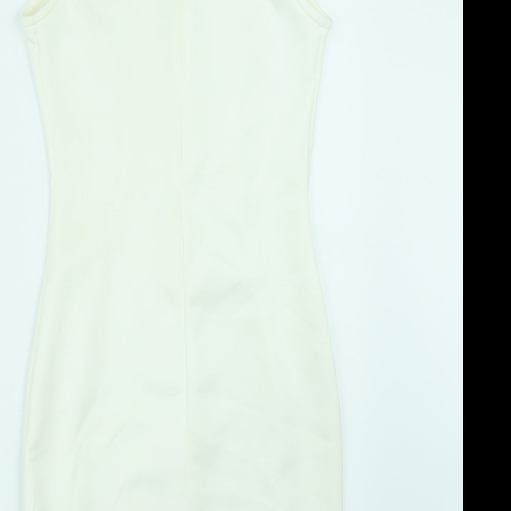 Miss Faceless Womens Ivory Bodycon Size 8