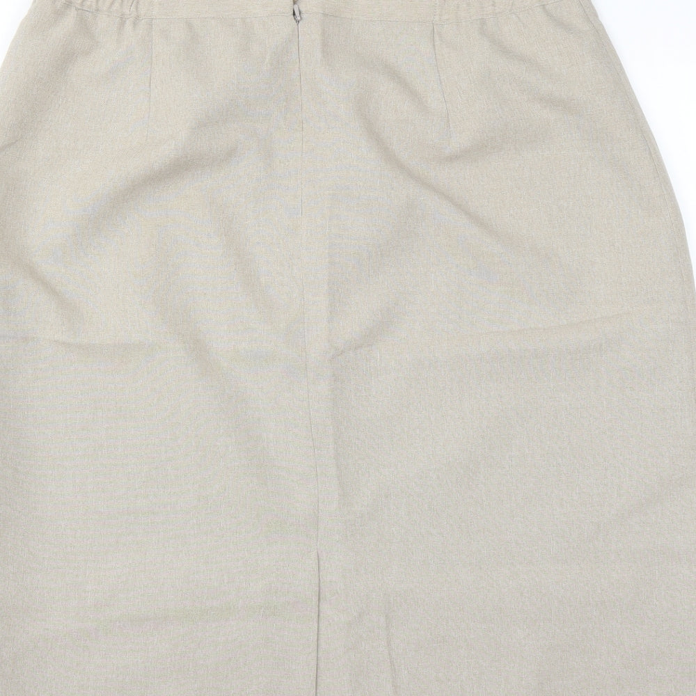 Le Bon Marché Womens Beige Straight & Pencil Skirt Size 20