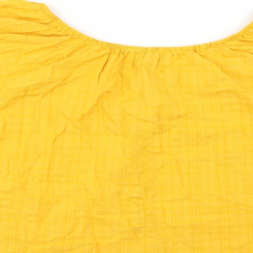 Primark Womens Yellow Basic Blouse Size 12