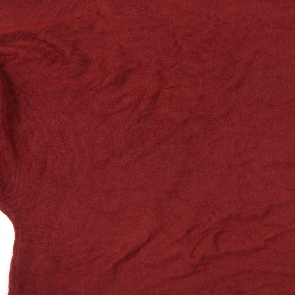 F&F Womens Red Pullover Jumper Size 12